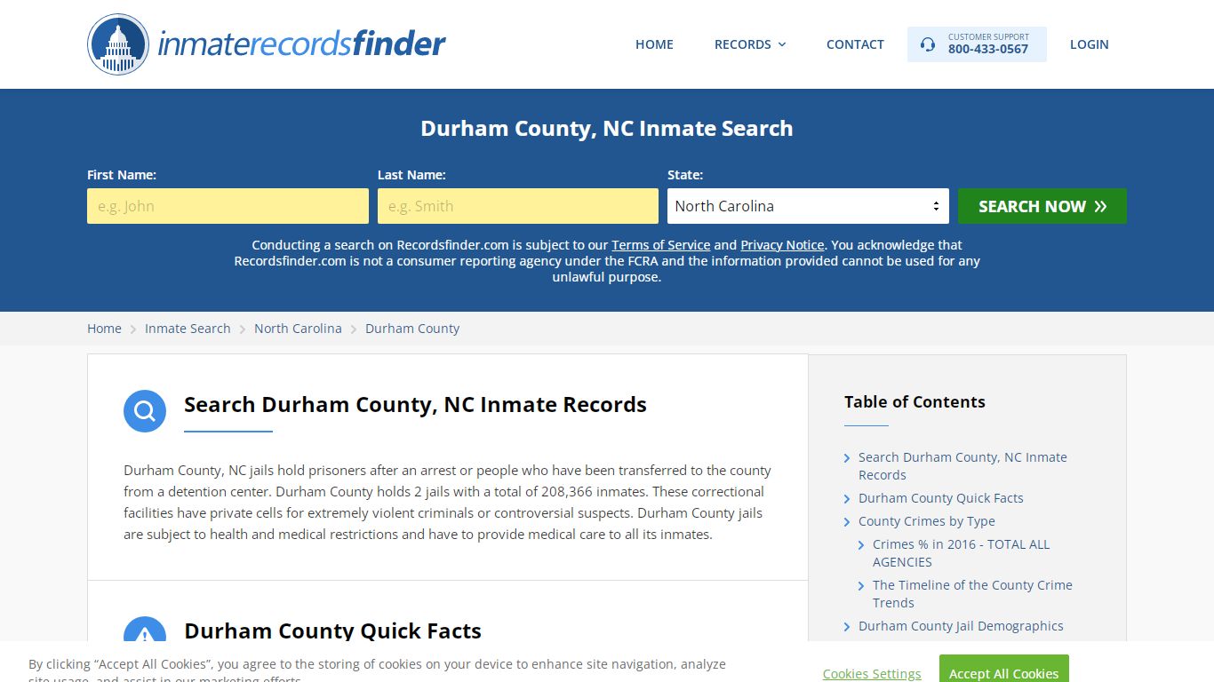 Durham County, NC Inmate Lookup & Jail Records Online